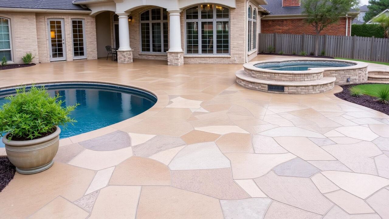 Calallen — Stamped Concrete Patio
